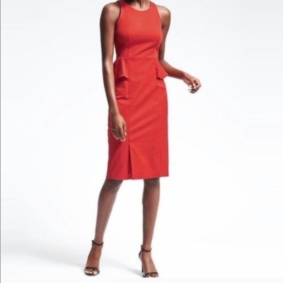 banana republic peplum dress